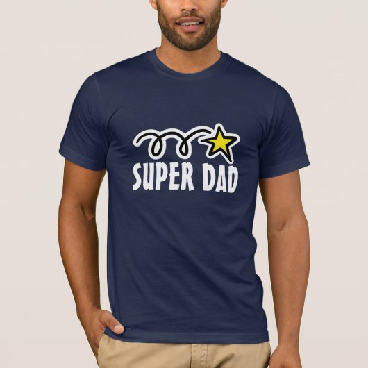 T-shirt Super Dad - Cadeau pour le meilleur père (Devant)
