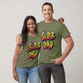 T-shirt Super Dad in 3 D (Unisexe)