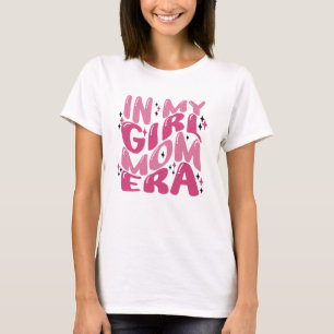 T-shirt Super Dans Ma Fille Maman Era Retro Rose