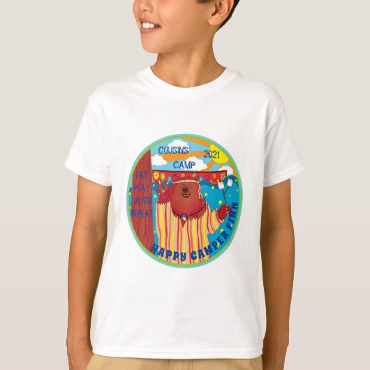 T-shirt Super de camp pour enfants Bonne Ours (Devant)