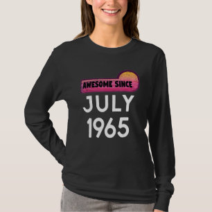 T-shirt Super depuis juillet 1965 Anniversaire 1965 Juille
