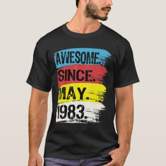 T-shirt Super depuis mai 1983 Gemini Homme Taurus Girl 39e