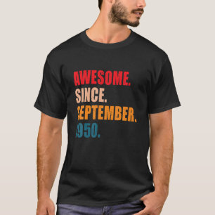 T-shirt Super depuis septembre 1950 Vintage Personnalisé