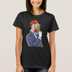 T-shirt Super détective britannique Chicken Spy Idea unise