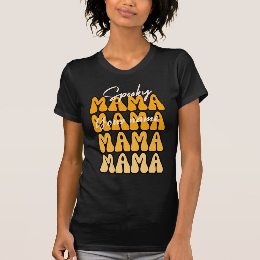 T-shirt Super Éffrayant Mama Funny Automne Halloween (Devant)