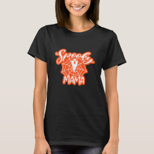 T-shirt Super Éffrayant Mama Retro Halloween Ghost Witchy