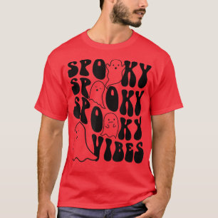 T-shirt Super Éffrayant Vibes Boo Ghost Saison Éffrayante
