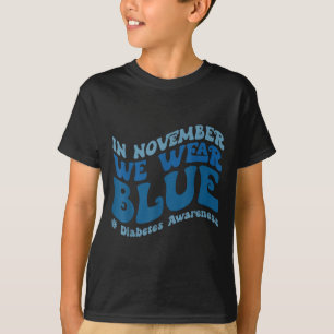 T-shirt Super En Novembre Nous Portons Blue Diabetes Sensi
