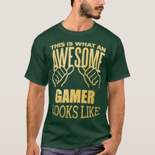 T-shirt Super Et Drôle C'Est Ce Qu'Un Amusant Gamer