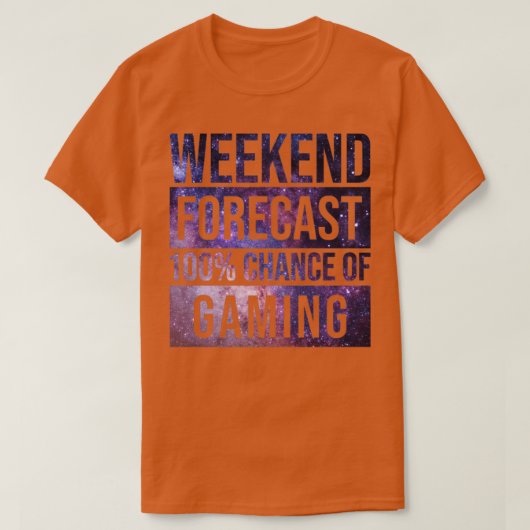 T-shirt Super Et Drôle Week-End Prévision Cent Procent (Design devant)