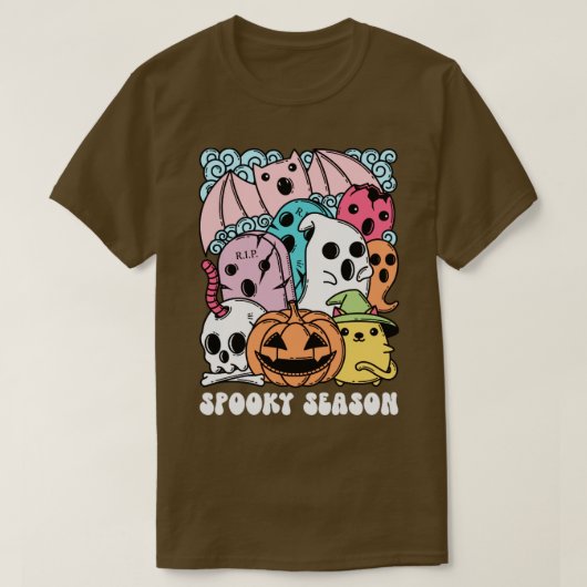 T-shirt Super Fantôme Éffrayante saison mignonne Halloween (Design devant)