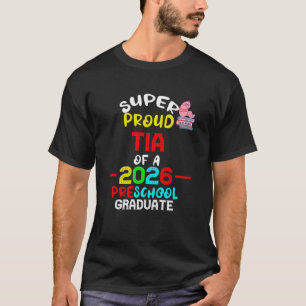 T-shirt Super fière TIA de 2026 Pré-K de l'école maternell