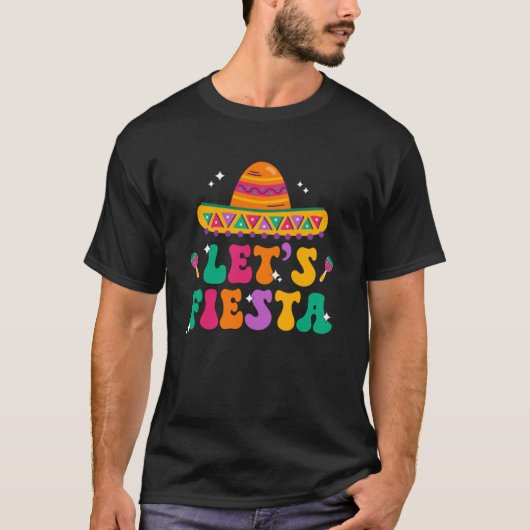 T-shirt Super Fiesta Sombrero Casquette mexicain Cinco De (Devant)