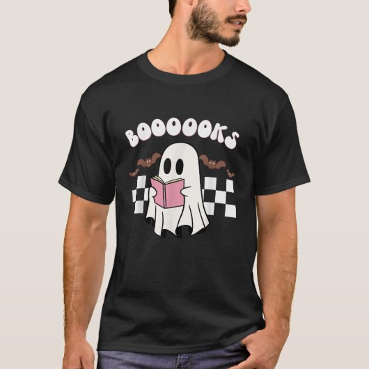 T-shirt Super Ghost Boooooks École Bibliothécaire Enseigna (Devant)