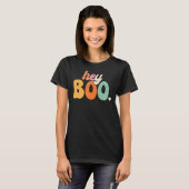 T-shirt Super Ghost Halloween Citrouille Face Hey Boo tend (Devant entier)