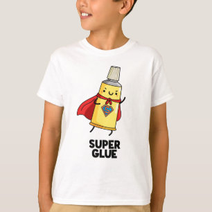 T-shirt Super Glue Funny Super Hero Pun