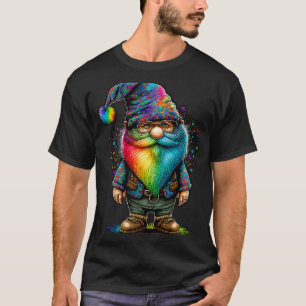 T-shirt Super Gnome Hippie Gnome Sympa Gnome de jardin