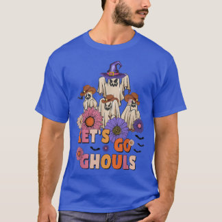 T-shirt Super Go Ghouls Retro Floral Ghost Costume