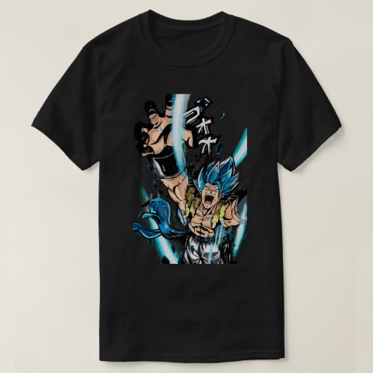 T-SHIRT SUPER GOGETA BLUE (Design devant)