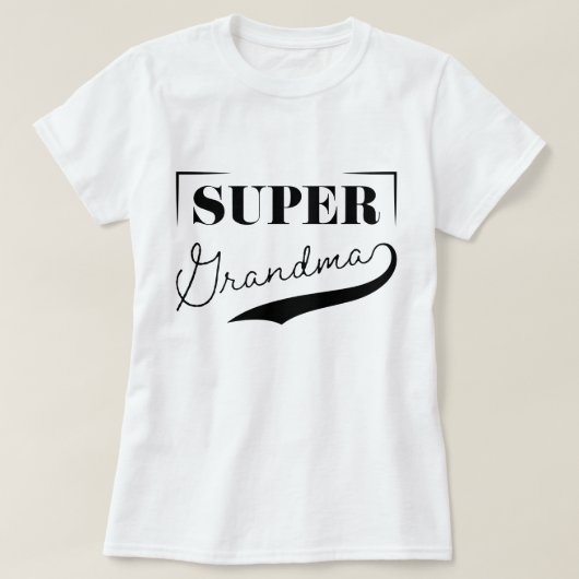 T-shirt Super grand-mère (Design devant)