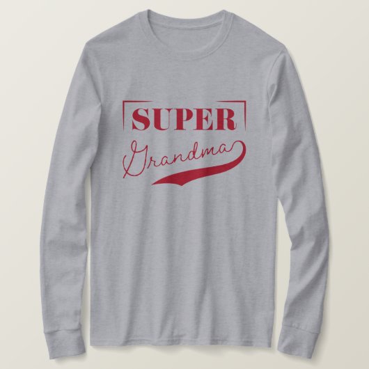 T-shirt Super grand-mère (Design devant)