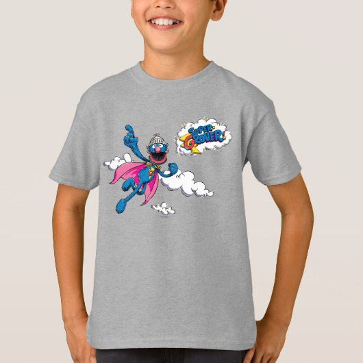 T-shirt Super Grover vintage (Devant)