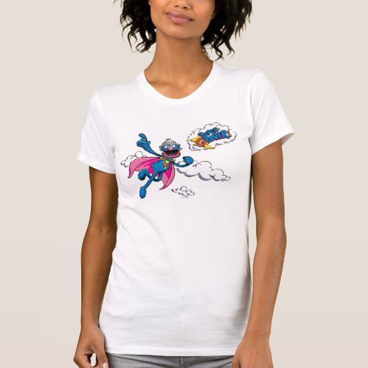 T-shirt Super Grover vintage (Devant)