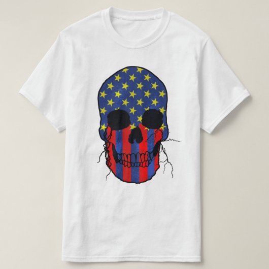 T-shirt Super Guerrier Crâne  (Design devant)