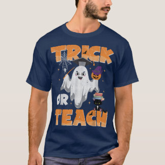 T-shirt Super Halloween Trick Ou Enseigner Enseignant Éffr