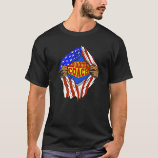T-shirt Super Head Basketball Coach Hero