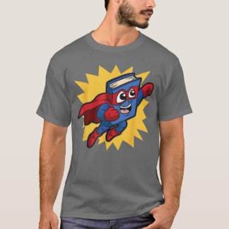 T-shirt Super Hero Book For Kindergarten Kids Who Read And
