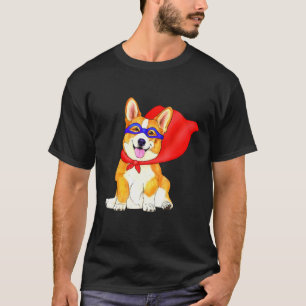 T-shirt Super Héros Corgi Chien Super Mignon En Cape