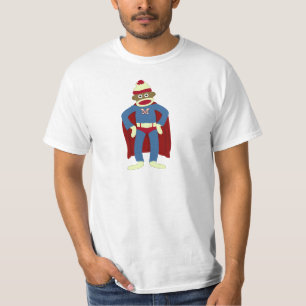 T-shirt Super héros de singe de chaussette