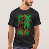 T-shirt Super Héros de tête de crâne Citrouille mal (Devant)