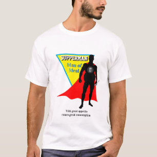 T-shirt Super Héros Foodie SUPPERMAN DE REPAS Nouveauté
