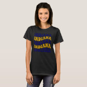 T-shirt Super Indiana State Home I Love Indiana Flag Part (Devant entier)