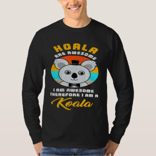 T-shirt Super Je Suis Koala Retro Costume Drôle Easy Hallo