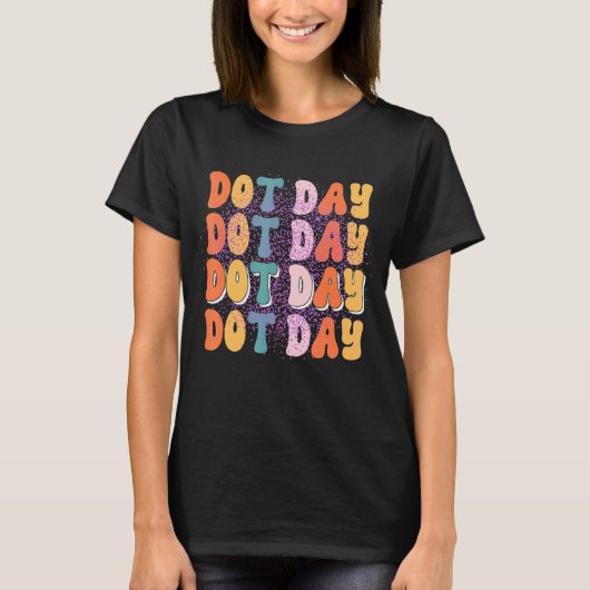 T-shirt Super Joyeux Jour Dot Meilleur Pour Les Hommes Et (Devant)