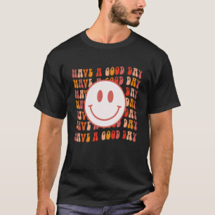 T-shirt Super Joyeux visage souriant Avoir un bon jour M p