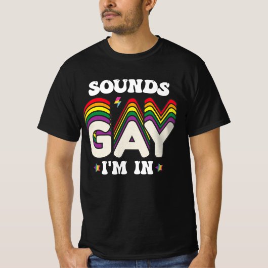 T-shirt Super LGBT Pride Sonne Gay I In (Devant)