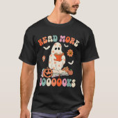 T-shirt Super Lire Plus Livres Joli Ghost Boo Funny Hallow (Devant)