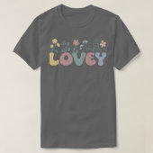 T-shirt Super Lovey Grand-mère Fleurs Lovey Grand-mère  (Design devant)