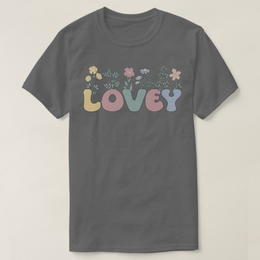 T-shirt Super Lovey Grand-mère Fleurs Lovey Grand-mère  (Design devant)