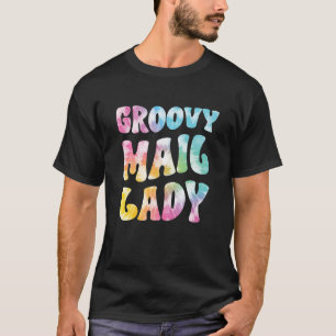 T-shirt Super Mail Lady Retro Tie Dye Funny Mail Carrières