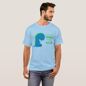 T-shirt super maillot de course dinosaure (Devant entier)