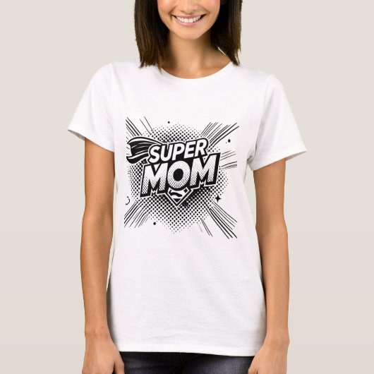 T-shirt Super Maman (Devant)
