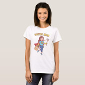 T-shirt Super Maman Avec Cape Funny Mothers Day (Devant entier)