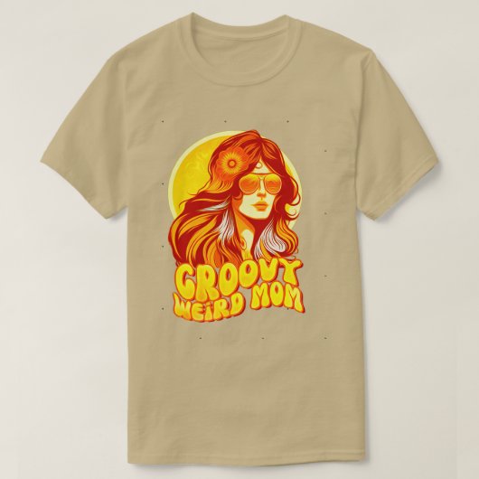 T-shirt super maman bizarre construire le caractère 168 (Design devant)