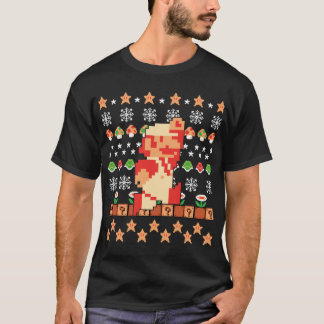 T-shirt Super Mario Mario Peau Noël drôle