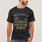 T-shirt Super Mario Periodicable Of Character Panel Grid f (Devant)